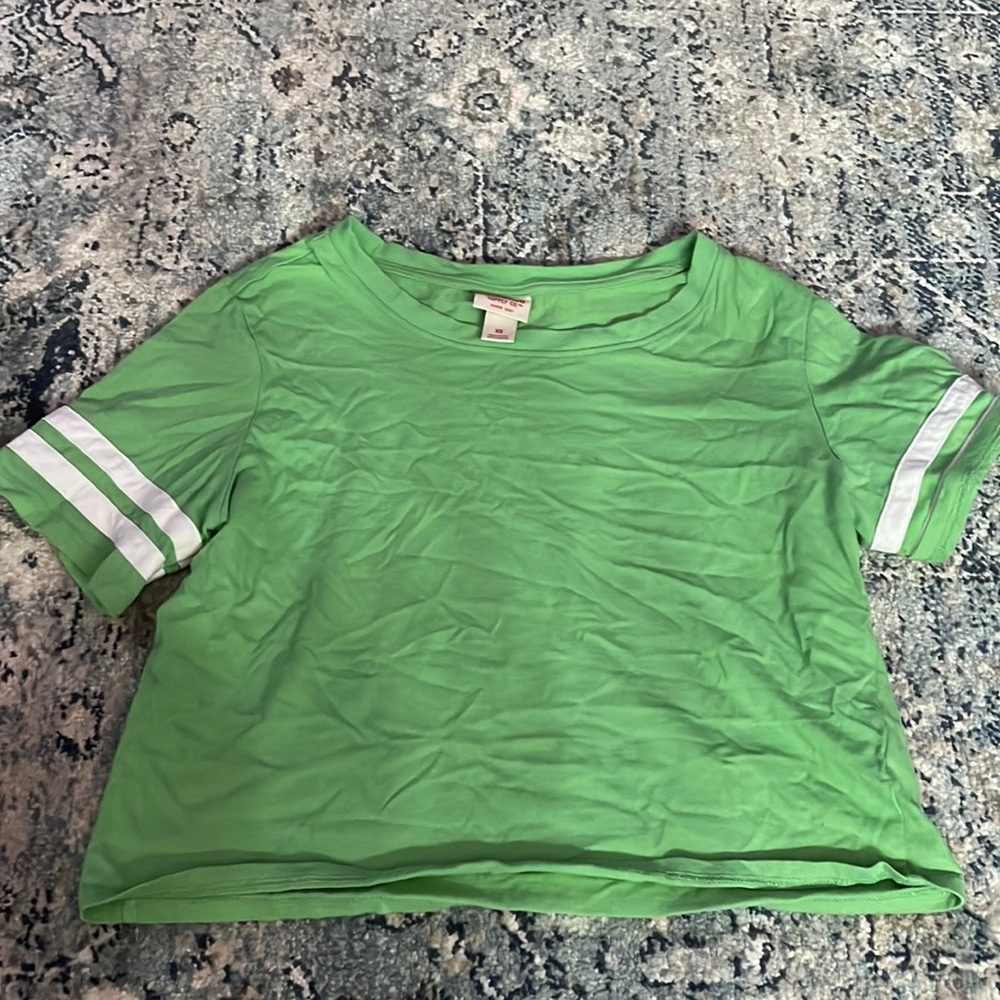 size xs green crop top